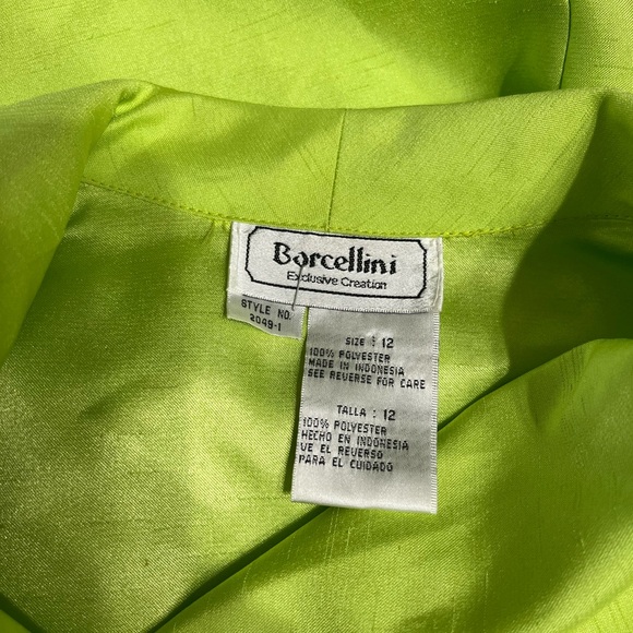 Borcellini Women’s Size 12 Green collard,  Shirt Button Down - Picture 8 of 8